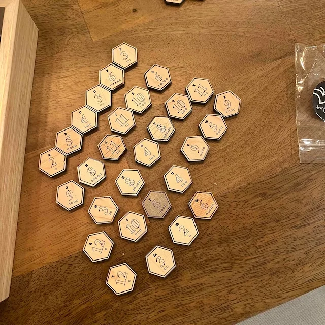 Custom Family games  wood Catan board  Board Harbor pieces Number Tokens Wooden Settler Game board for wedding /engagement gift