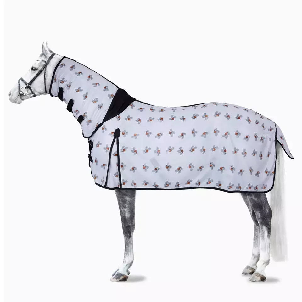 Hooded Fly Horse Bag Summer Customized Wholesale Price Comfortable Horse Rugs