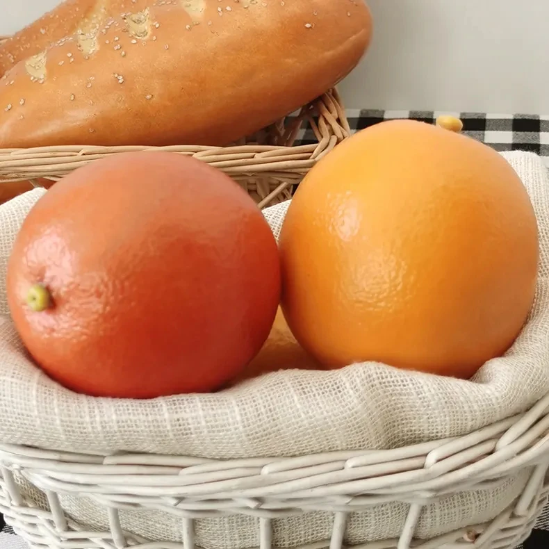 2024 New Product Decorative Artificial Foam Fruit Orange Home Artificial Decoration  Foam Model Orange Fruits