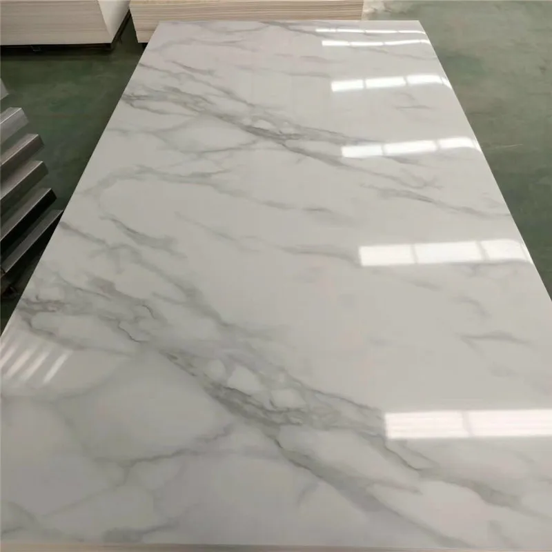 High Quality Decorative Soundproof Marble Alternative PVC UV Coating Wall Panel