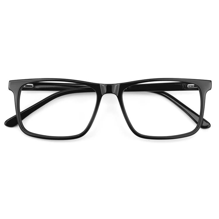 
PH2227 новейшая трендовая квадратная ацетатная полноободковая черная оптическая оправа для очков готовые товары 