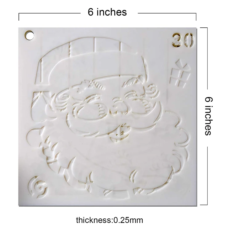 Multifunction Drafting Tools Notebook Christmas Drawing Stencils PET Journal Template Painting Stencil