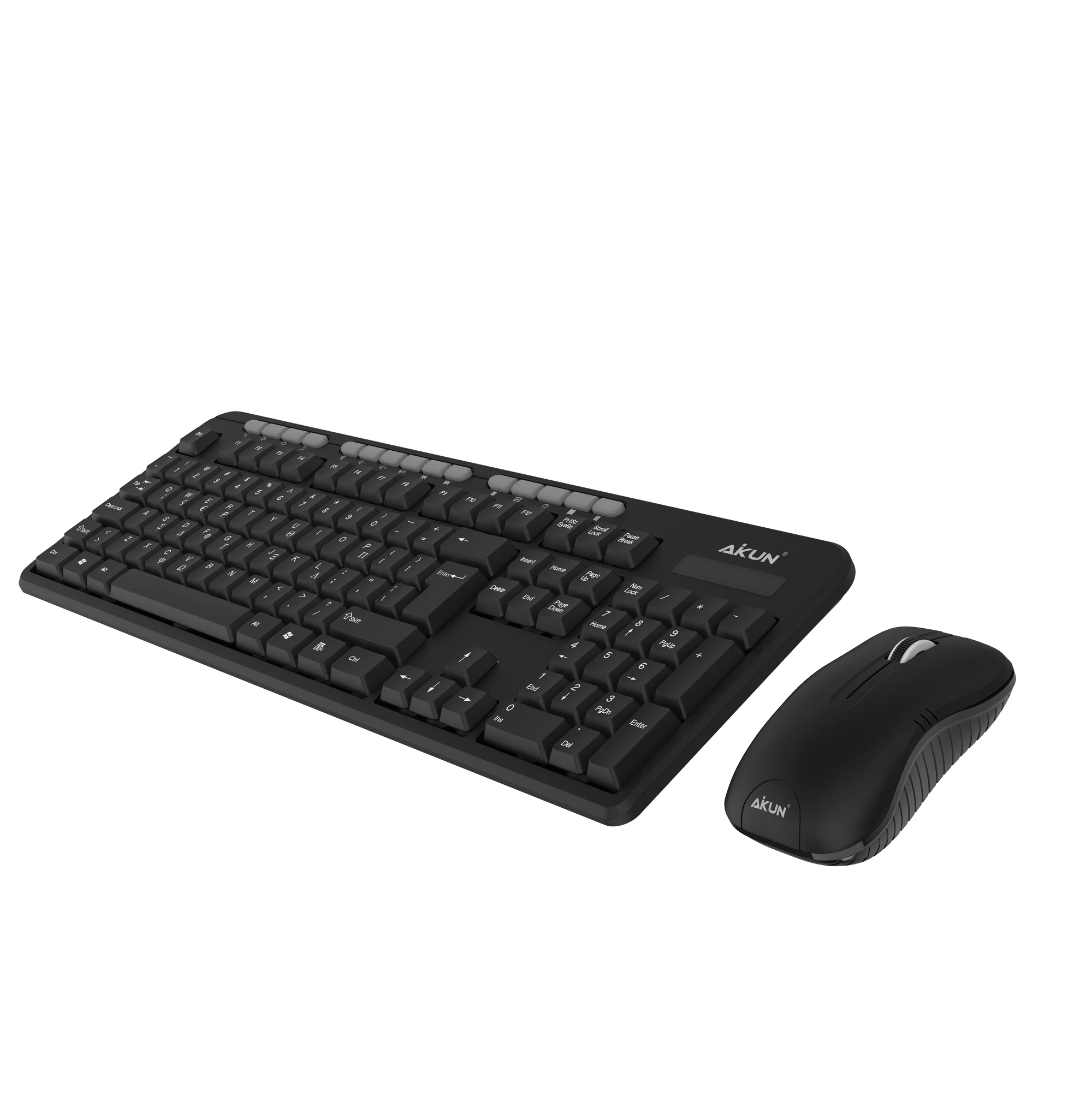 Wireless Keyboard and Mouse Combo Slim USB Keyboards BX2030 Ergonomic Full Size with Number Pad 2.4G Projection Keyboard ROHS Ce