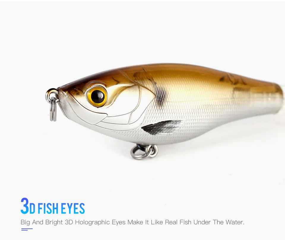 Whopper Popper Fishing Lures Floating & Sinking Hard Baits Long Casting Pencil Lure Lure Blank Unpainted