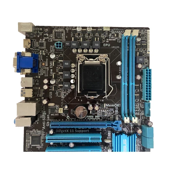 Материнская плата для ноутбука asus P8B75-M LE с LGA 1155 ddr3 16 ГБ компьютера самым лучшим ценой рабочего стола