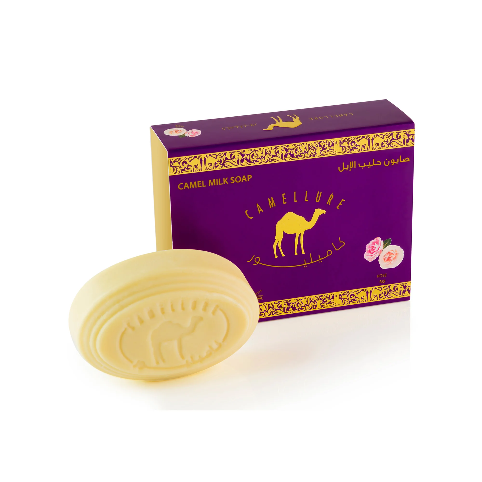 Wholesale Camel Milk Soap Rose Camellure 125g solid bar soap made from camel milk made in UAE
