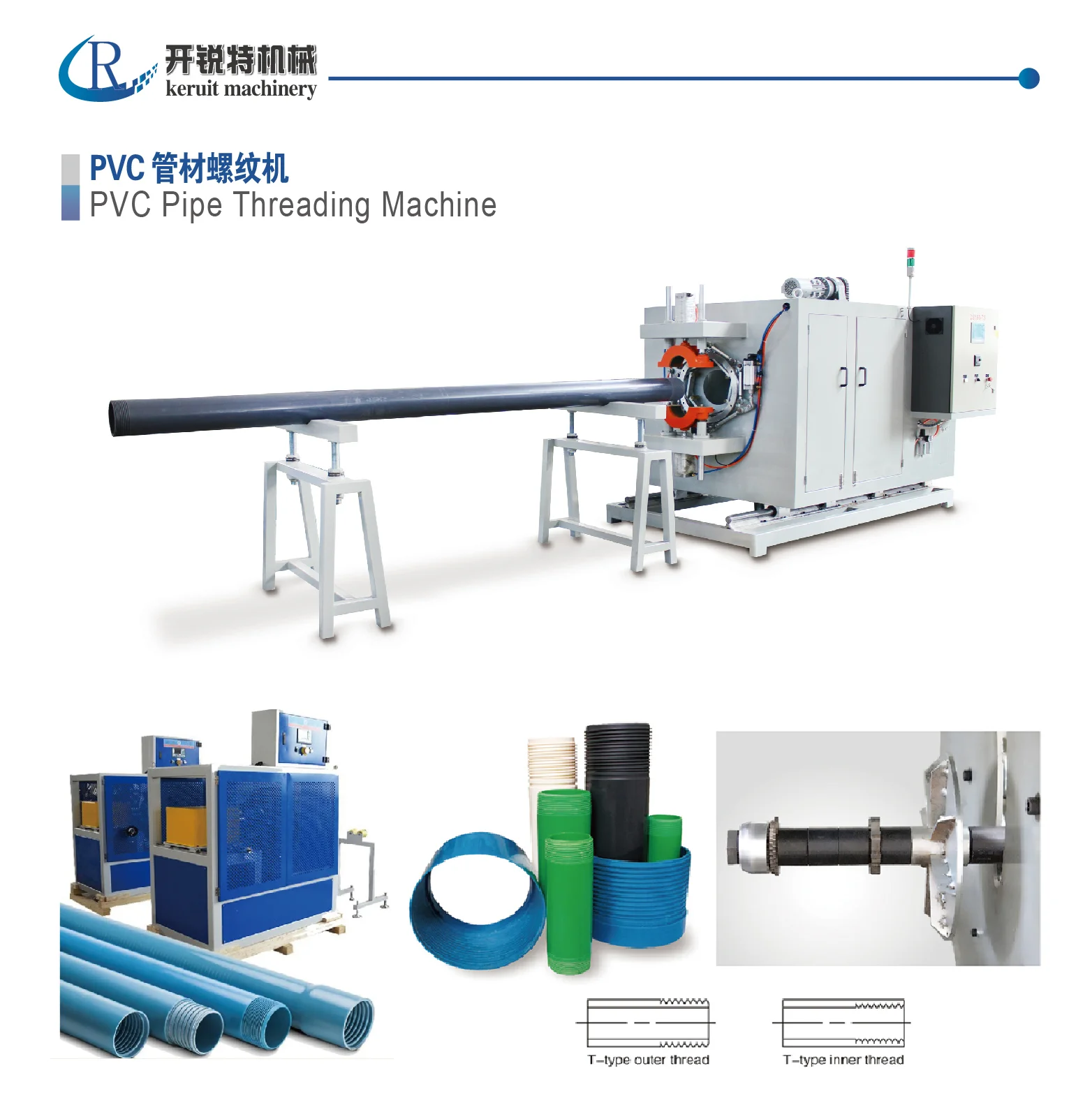Автоматические резьбовые машины для труб из ПВХ