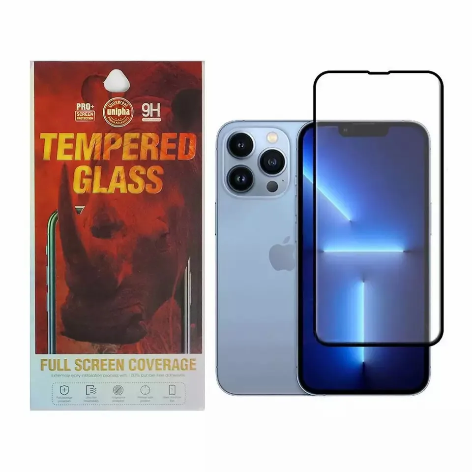 Leadingplus Factory 2.5D 9H Full Cover Tempered Glass Silk Screen Protector For iPhone 11 12 13 14 Pro Max Mini XR XS Max 8 Plus