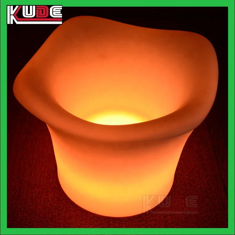 Stylish design waterproof bar nightclub beer cooling light up wine ice bucket LED ice bucket