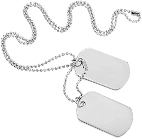 Custom Metal stainless steel custom blank dog tag/dogtag engraved