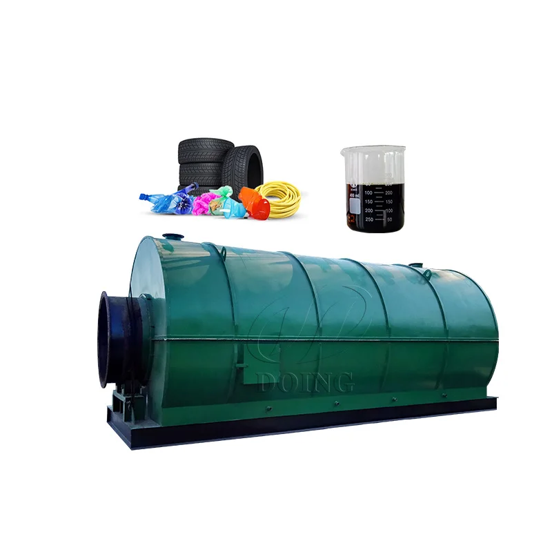 DOING Municipal high quality new design 100kg/d-50tpd solid waste  pyrolysis  plant recycling  machinery