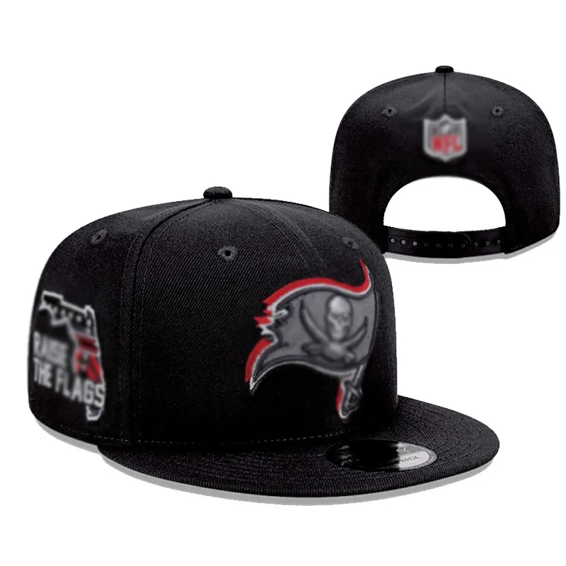 Wholesale Custom Embroidered Logo 6Panel Rugby Flat Hat for Men Women Sport Sun Hat Basketball Cap Snapback Hat