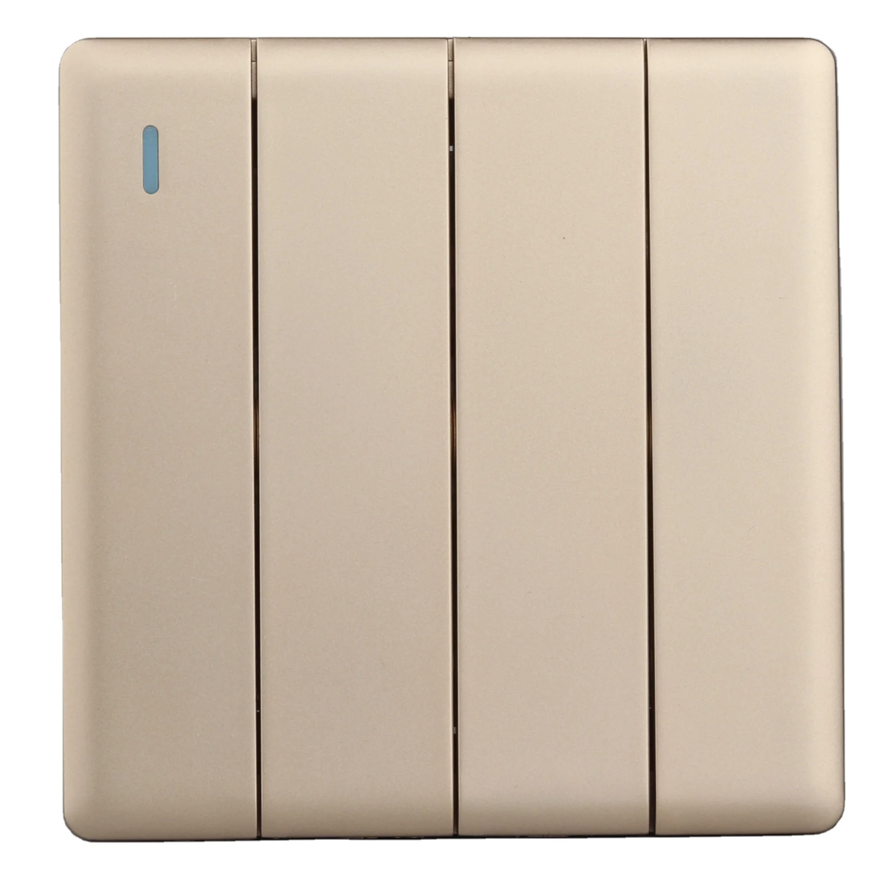 home use tempered glass push button 4gang 4 four gang 1 or 2 3 two way 3way electrical light wall lamp switch switches panel