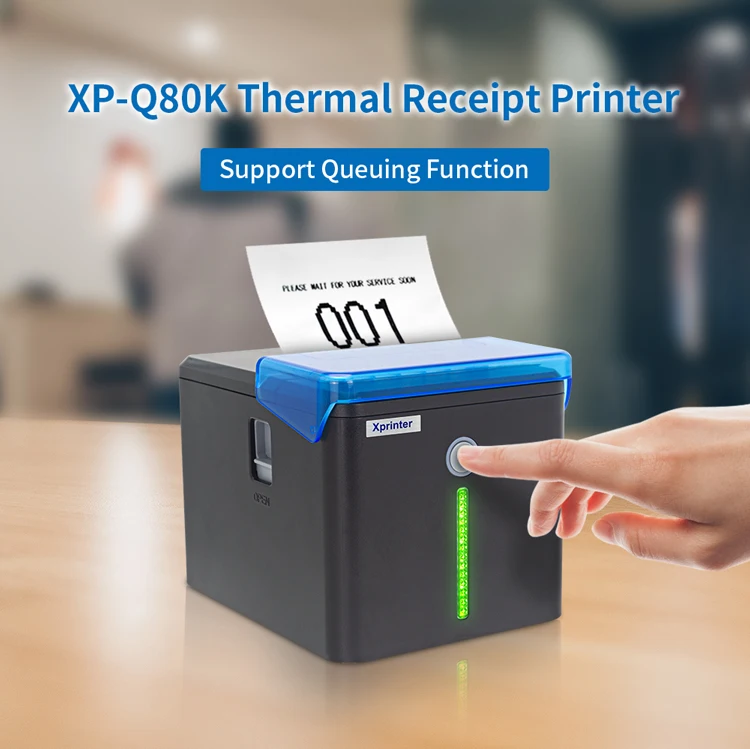 Xprinter XP-Q80K Factory 80mm Thermal Pos Printer Flash Led Light And Big Beeper Voice Thermal Receipt Printer