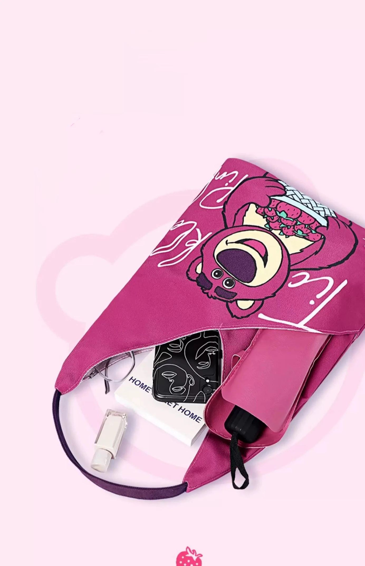 DisneyFAMA Certified Factory OEM Tote Bag Reusable Soft Grocery Cloth Bag Floral Shoulder Bag for Beach Travel Shopping