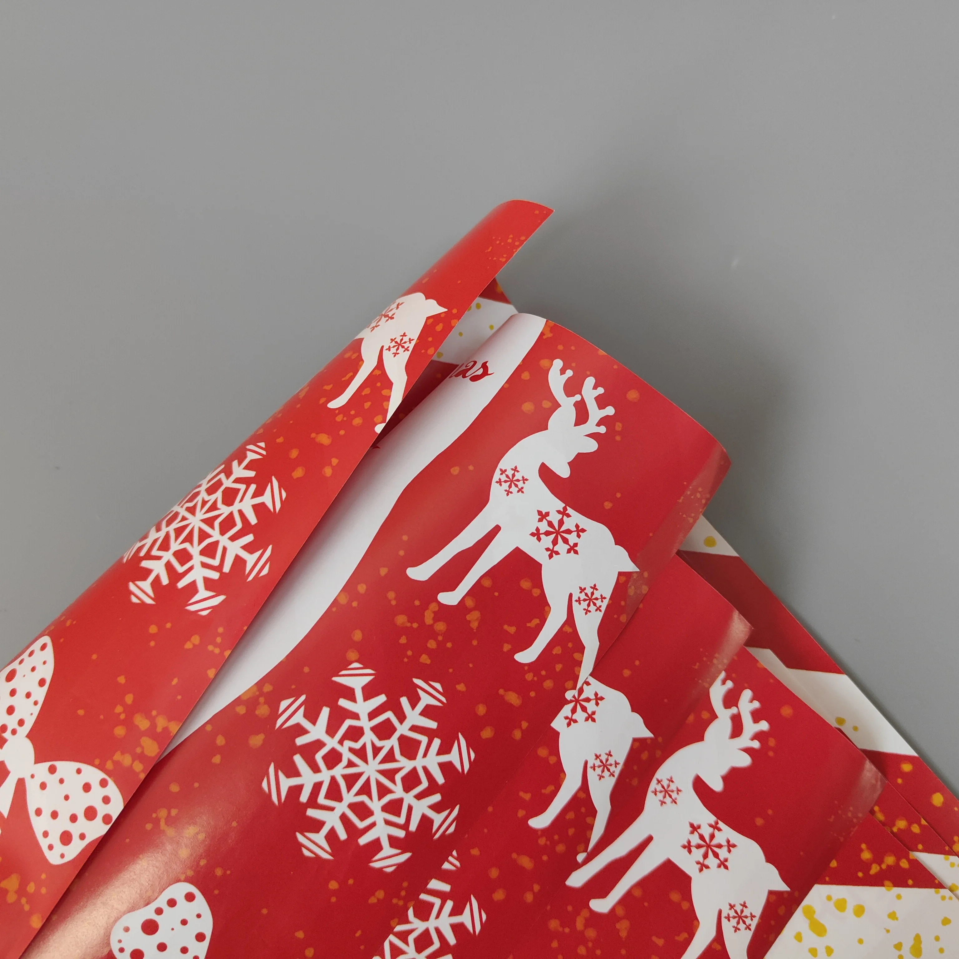 Wholesale Christmas Custom Flower Wrapping Paper Gift Wrapping Paper
