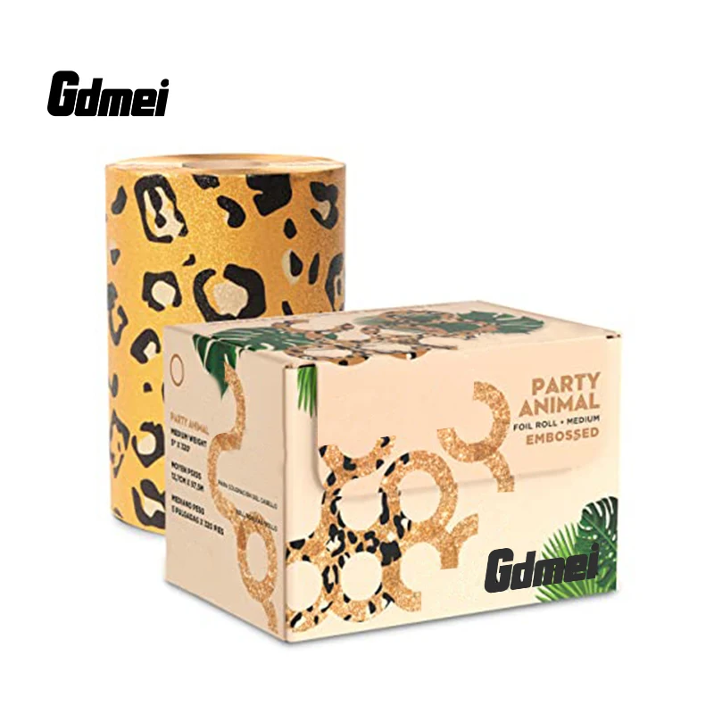 GDMEI Custom Cheap Wholesale Price Aluminium Foil 14 Micron Foil Paper Aluminum Hair Foil Roll