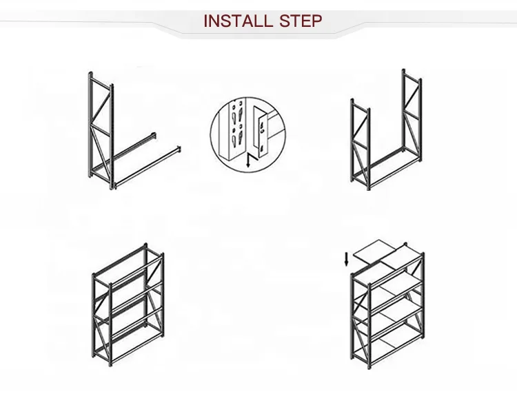 Warehouse storage shelving metal racks shop racking racking rack shelf factory pallet