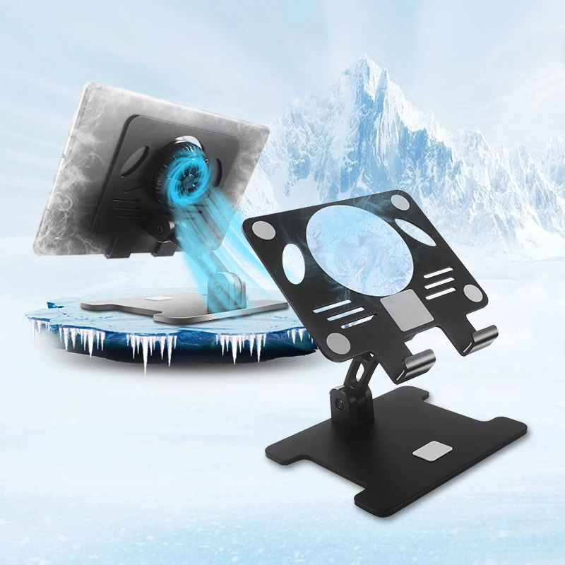 Suit for PUBG Tablet Stands Cooler Fan Stable Cooling Holder  Quiet Fan Laptop Stand For Ipad Pro Stand