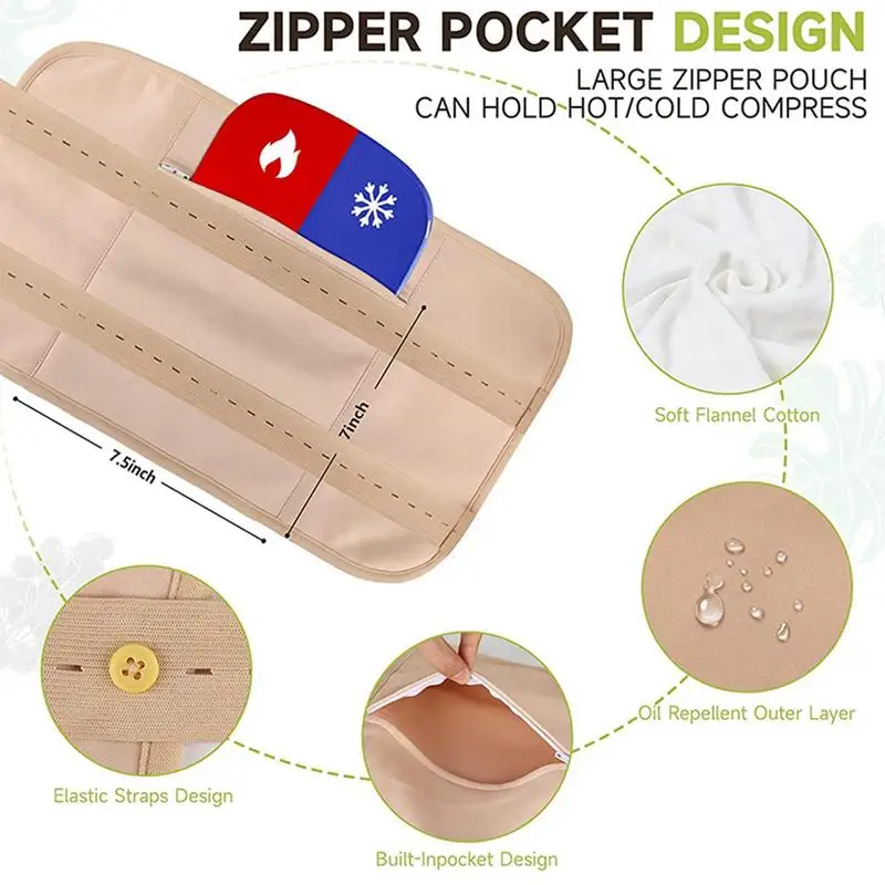 Castor Oil Pack Compress Reusable Castoroil Pack Kit Castoroil Pack Wrap For Liver Detox & Comfort Sleep Fit