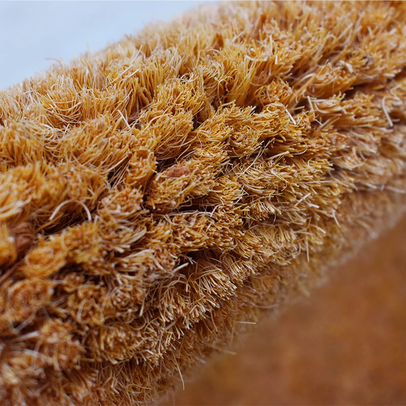 Front Door rugs Entryway Outdoor carpet with Heavy Duty Front Porch Welcome Entry Brown Mat with Black Font Coco coir Doormat