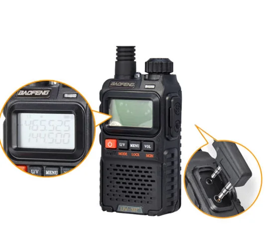  Двухдиапазонная Двусторонняя радиостанция baofeng UV-3r +