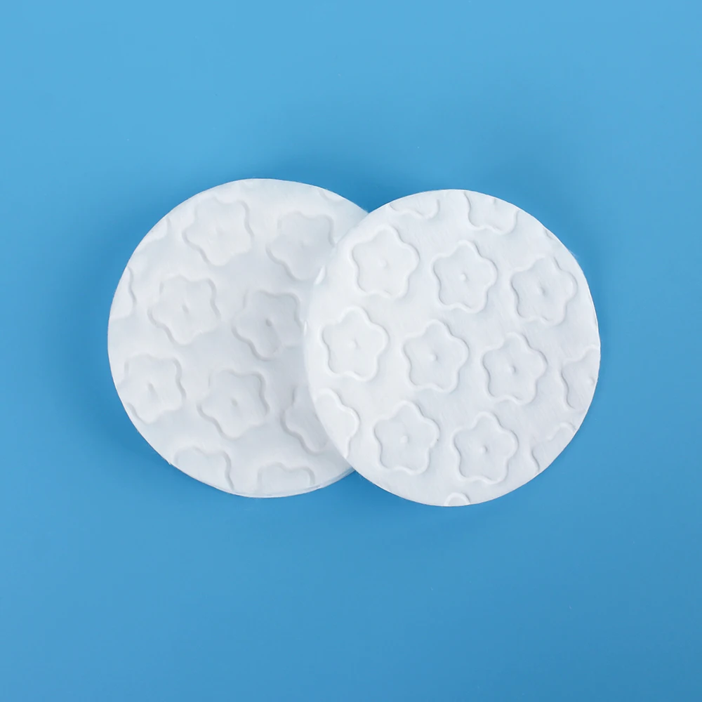Customized wholesale organic makeup removing pad bamboo reusable cotton round pad