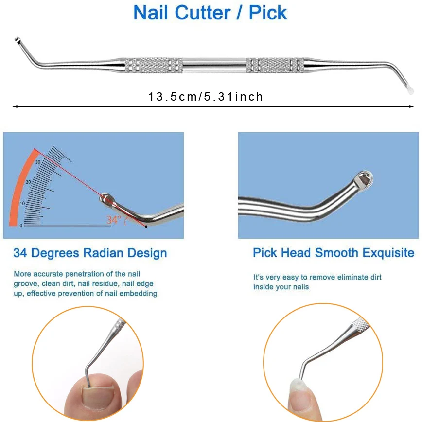 wholesales 4pcs Toe nail Clipper for ingrown nail and thick toenail Files and Lifter manicure pedicure set