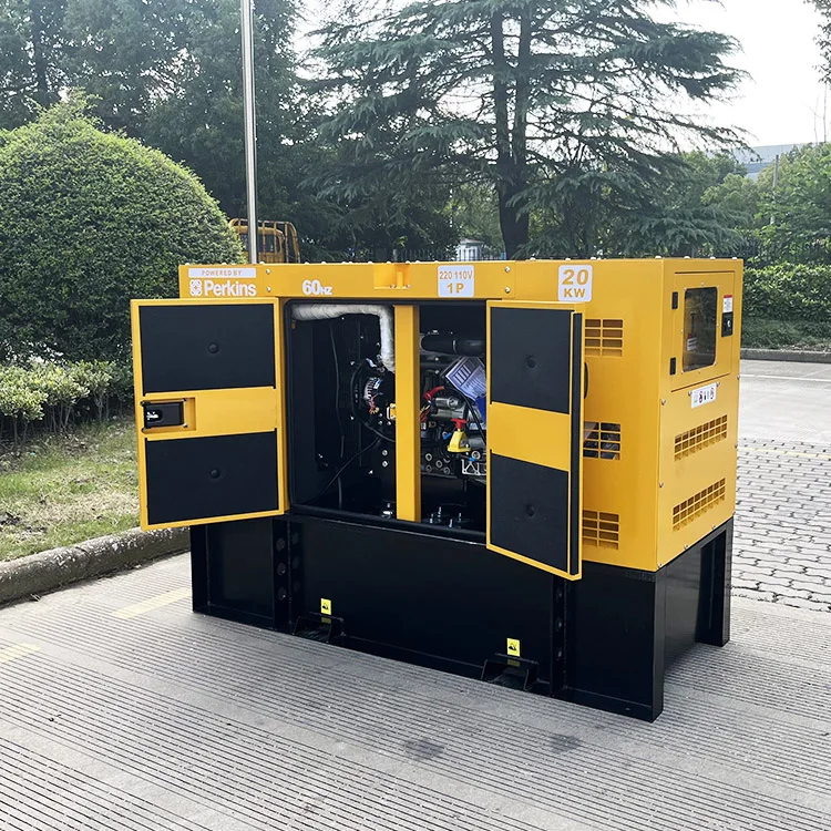 EPA Powered By Perkin Stamford Single Phase 20Kw Genset 25Kva 480 3 Phase Silent Diesel Generator