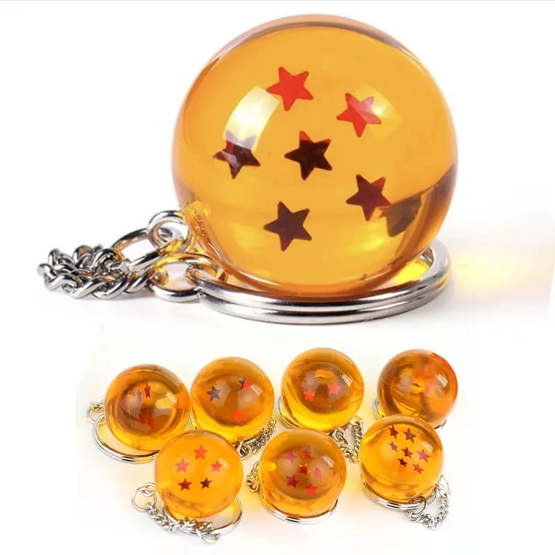 Wholesale Cartoon Anime Resin Seven Star Dragon Ball Keychain For Key Bag