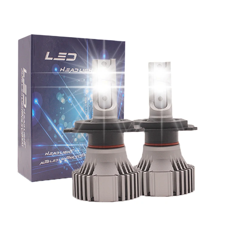 Новейшие Автомобильные светодиодные фары X2 H4 3000K 4300K 6000K 72W 8000LM H4, светодиодные противотуманные фары 9004 9007 H13 H4, Автомобильные светодиодные фары