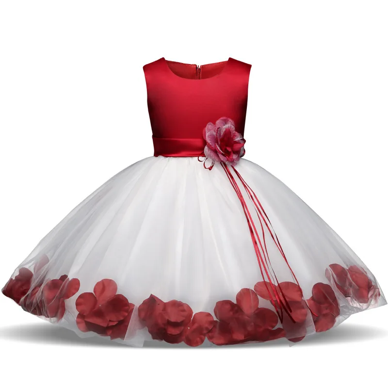 88239  Kids Party Wear Frocks Image Child Baby Dress Model Elegant Flower Girls Party Dresses Children Wear