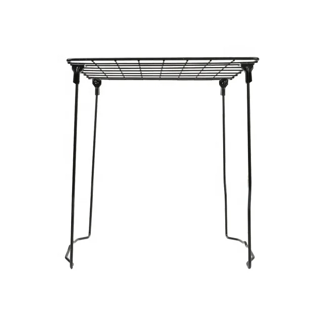 
High quality desktop freestanding folding metal shelf 