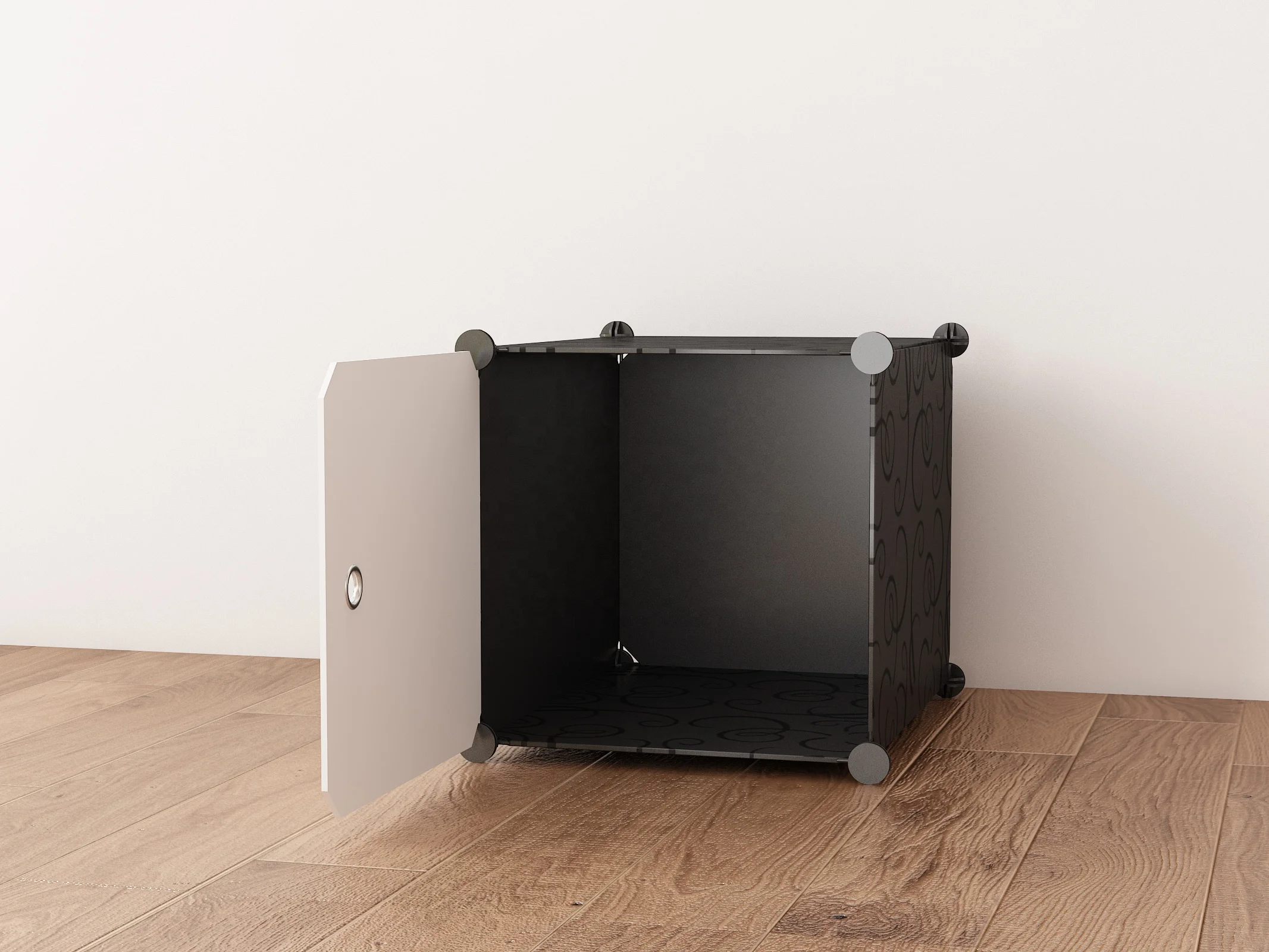 DIY Great Looks Color Durable and very Handy Plastic Bedside Table