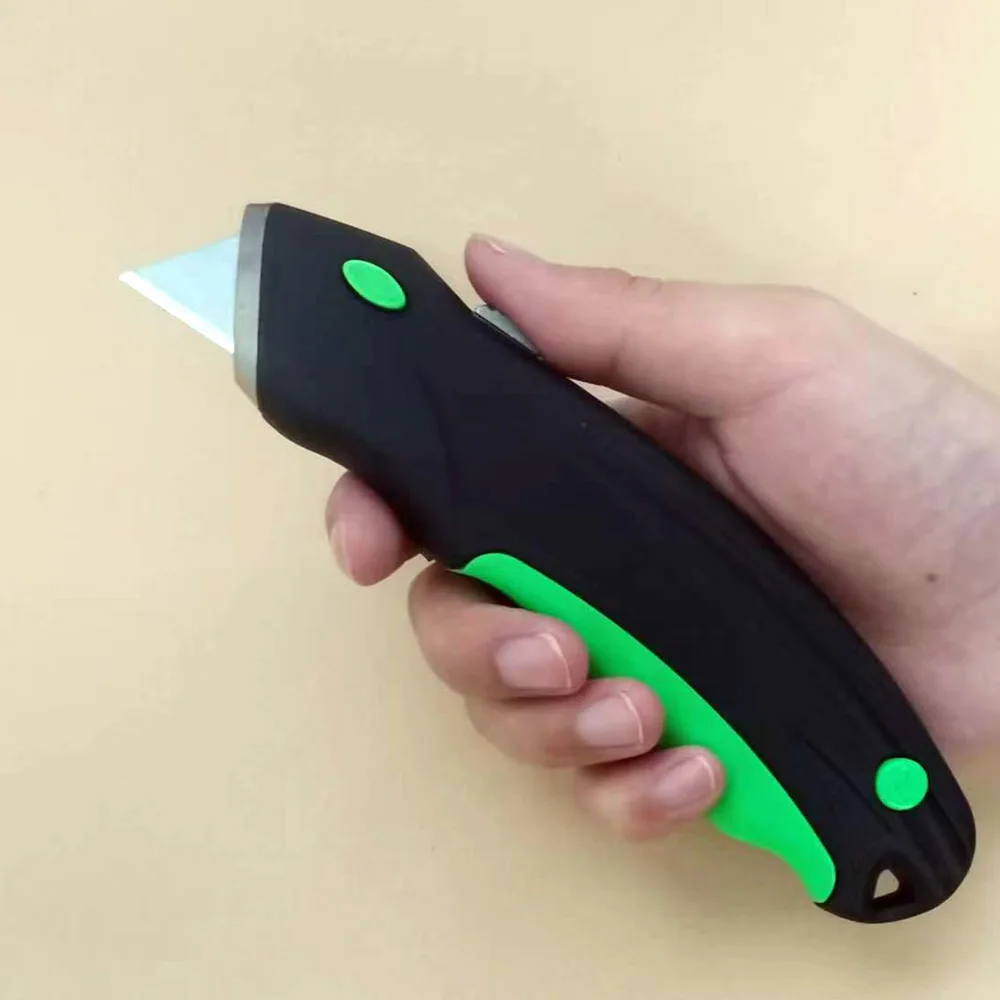 Utility Knife Light Weight Quick-Change Blade Retractable RX1913 Plastic Handle industrial box cutter utility knives