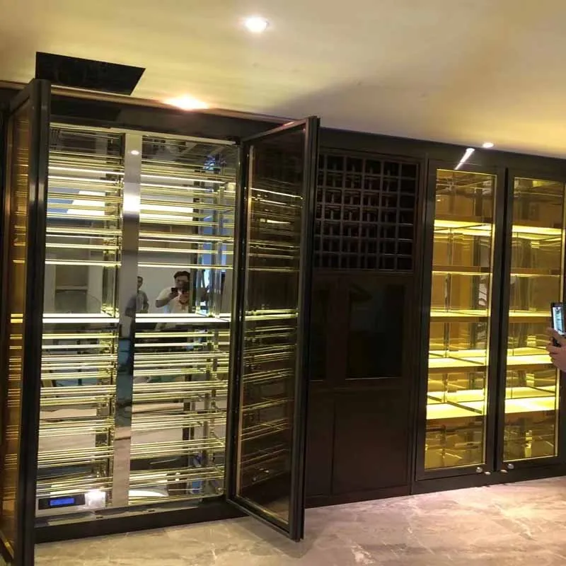 Многослойная Нержавеющая Сталь Роскошный винный шкаф