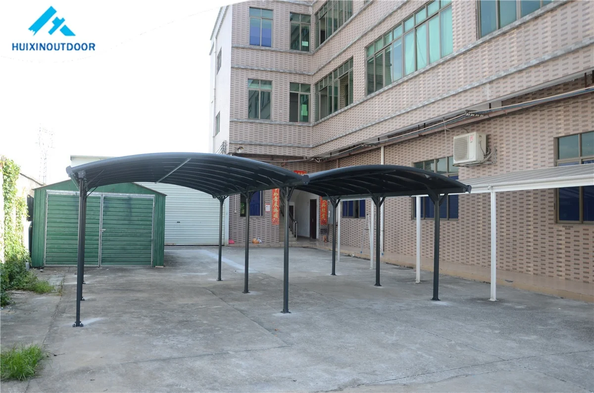 Tensile Parking Shed Canopy Automatic Outdoor 1 Structure Pipe Two Car Metal Garage Enclosure Carport Netting