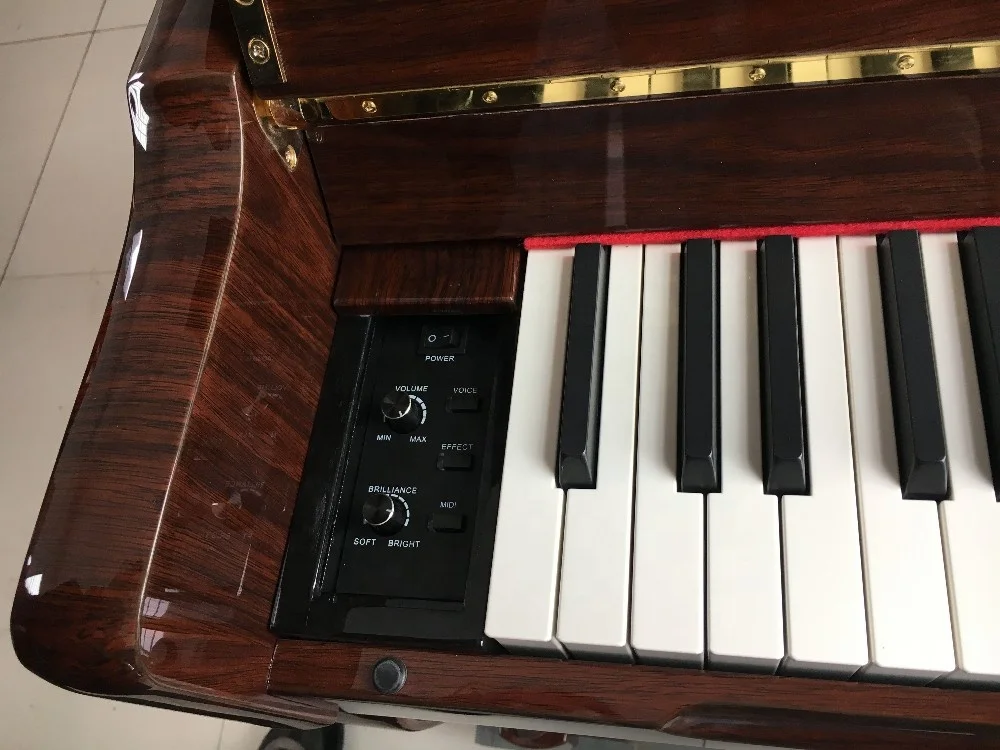 easy to open market model HD-L123 keyboard piano digital piano vertical piano in wooden color