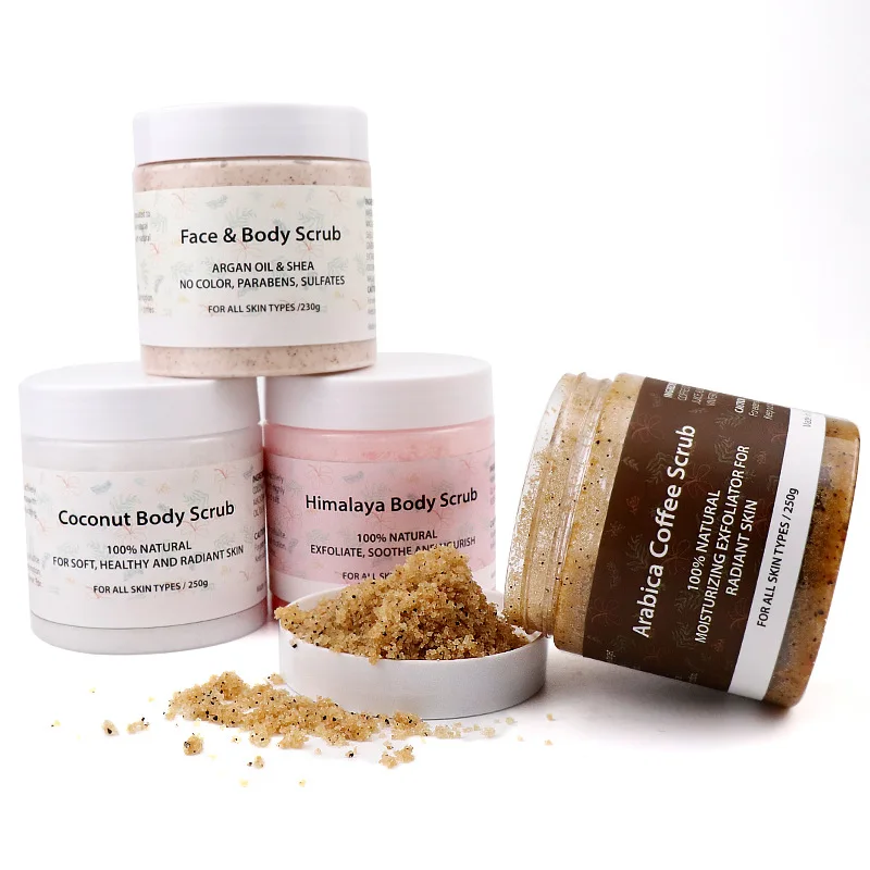Exfoliating Coffee Himalaya Coconut Shea Butter Body Sugar Scrub Skin Care Whitening Scrub