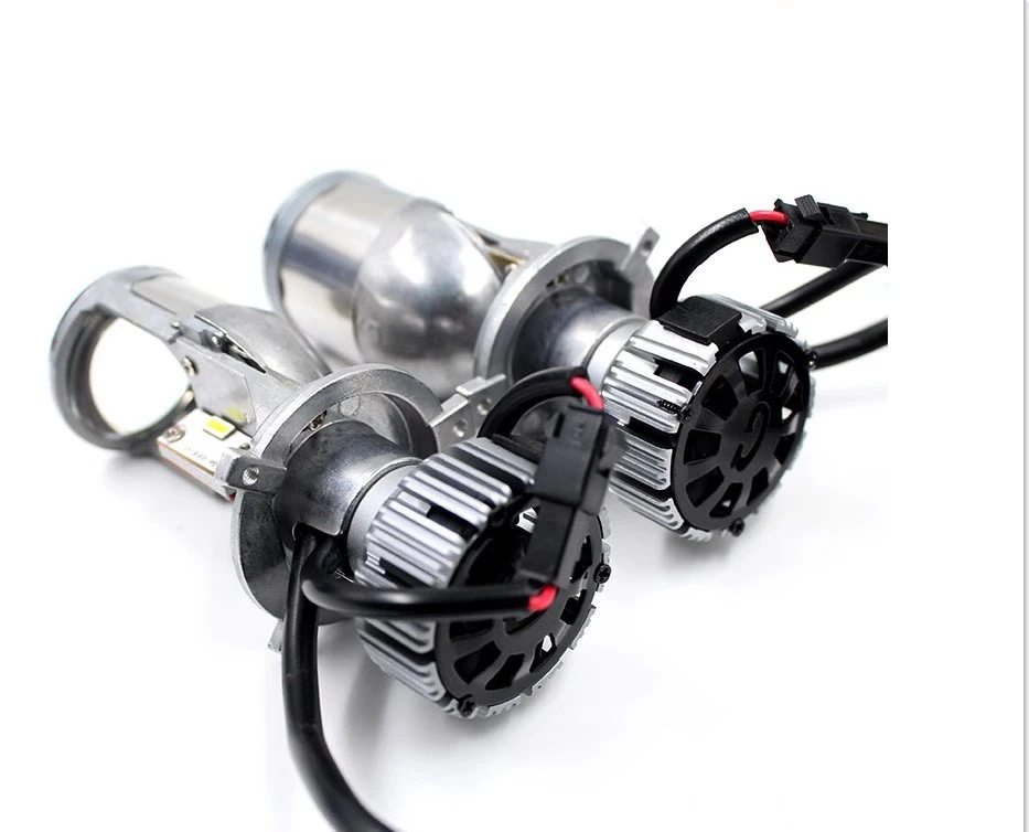 LHD RHD Hi/Low Beam Car Projector Headlight H4 Mini LED Lens Spotlights H4 9003 90W 10000LM 6000K Led Head Light Bulb