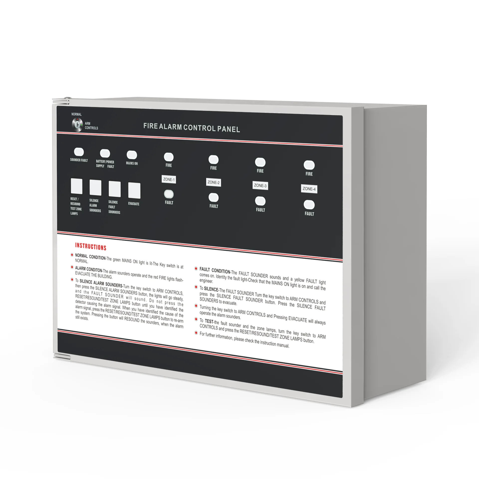 Fire Alarm System 2 Zone 4 zone 8 zone Conventional FACP Fire Alarm Control Panel