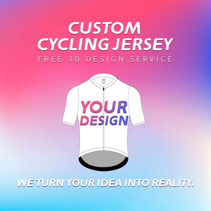 sublimation print cycling clothing  comfortable cycle shirts Four-Way Stretch cycling jersey my logo