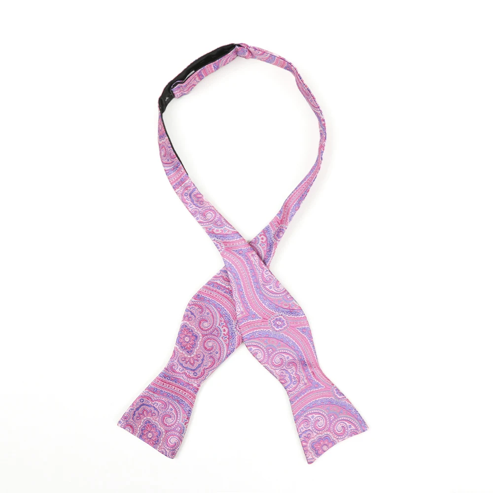 Мужской модный жаккардовый галстук-бабочка «пейсли» для смокинга, набор носовых платков из микрофибры машинной стирки