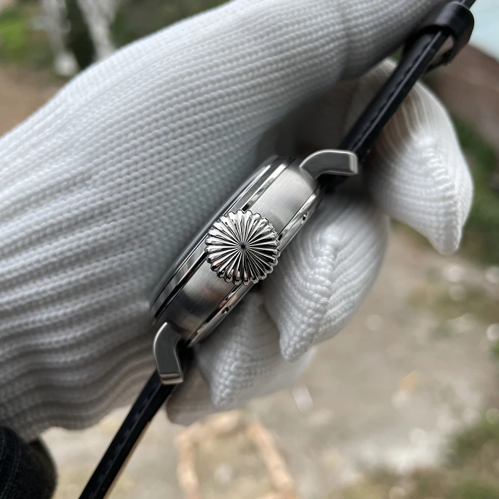 STEELDIVE SD1903 New Arrival 46.5mm Steel Case Dive Watch Super Luminous C3 Unique Crown 200M 20ATM Diving Men Watches