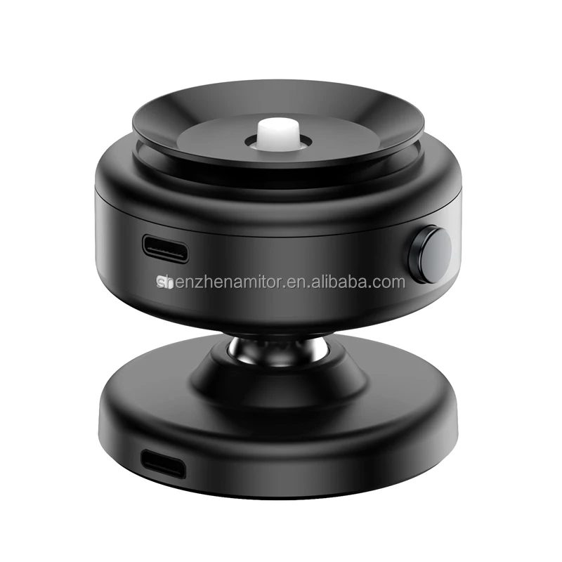 Wireless charging 360 degree rotating magnetic mobile phone Stand universal stable glass vacuum absorption