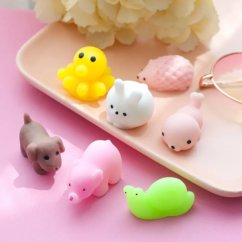 Милый животный шарик-антистресс сжимаемая мягкая игрушка Mochi восходящие игрушки мягкие липкие для снятия стресса забавный подарок