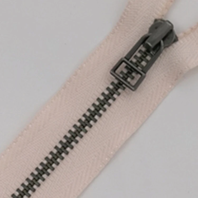 #3#5#8#10 metal zipper high quality white brass corn teeth two ways open end zip