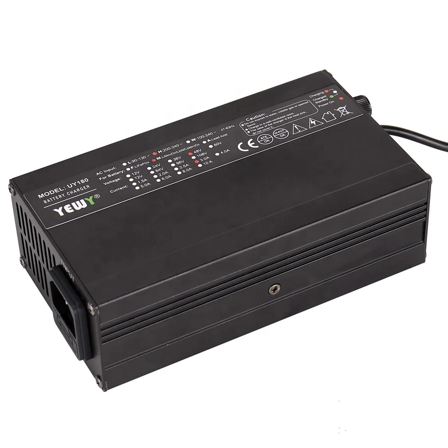 CE Certification UY180 Charger E-bike Bicycle Scooter Wheelchair Battery Charger 48v 36v 24v 12v 3a 4a 5a 8a Electric 24 Months