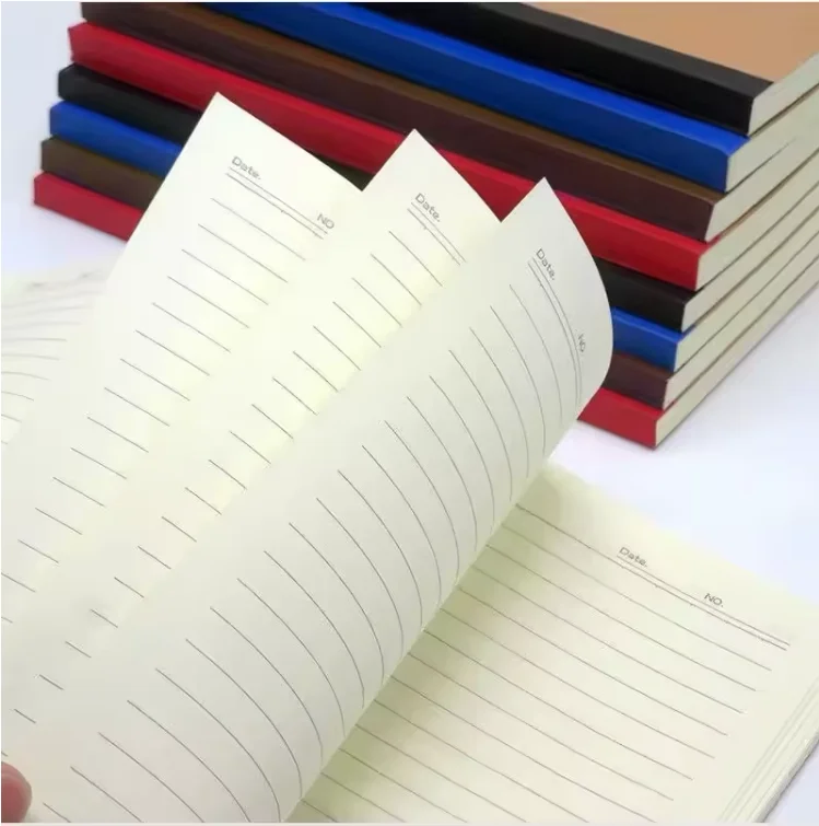Wholesale Custom Logo School Supplies Lined Colored Exercise Books Agenda Journal Notebook