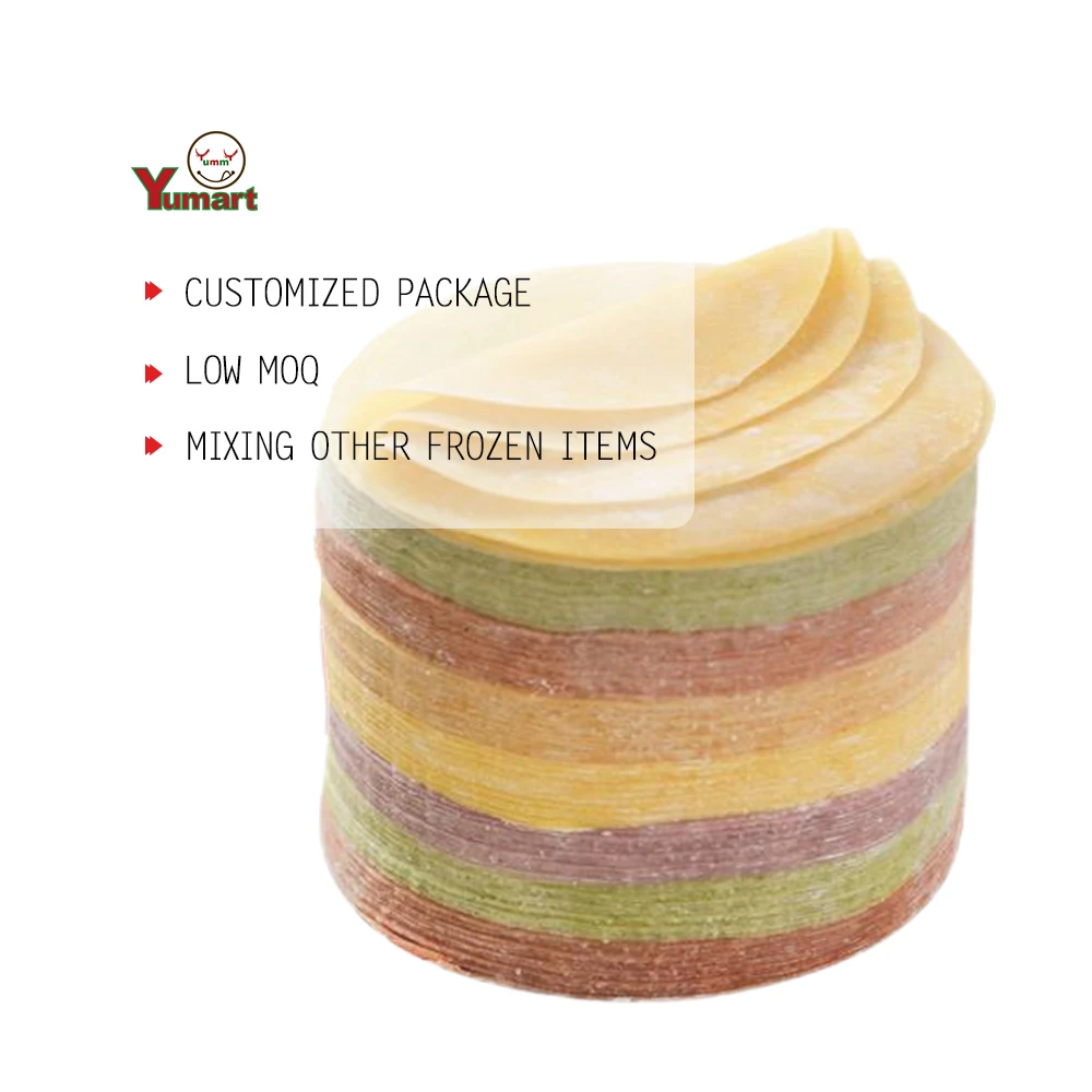 Refrigerated Dumpling Wrapper Pastry Frozen for Convenient Use